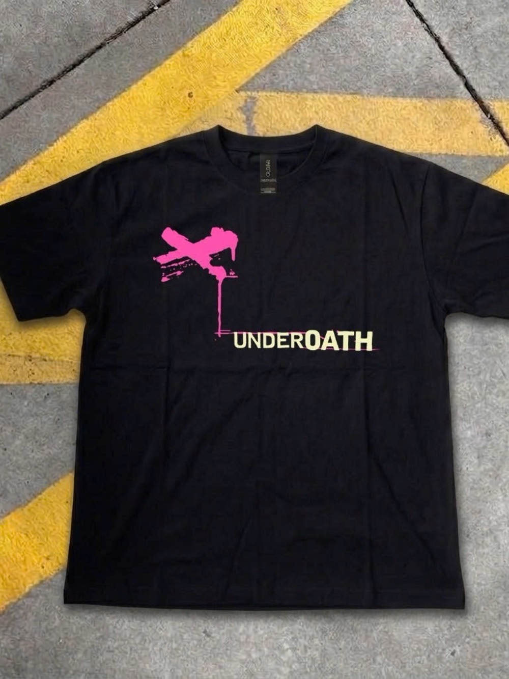 Underoath Band T-Shirt - "They're Only Chasing Safety" Design (Black, Graphic Pr